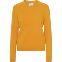 Women's wool round neck sweater Colorful Standard Classic Merino burned yellow