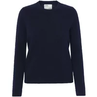 Women's wool round neck sweater Colorful Standard Classic Merino navy blue