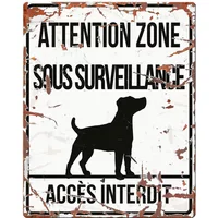 Panel de advertencia D&D Home Jack Russel F