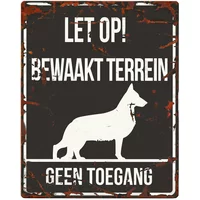 Panel de advertencia D&D Home German Shepherd N