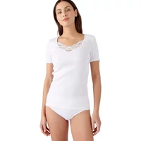 Thermolactyl Lace Ribbed T-Shirt for Women Damart