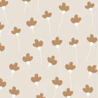 Simple baby wallpaper Dekornik Daisies Cinnamon