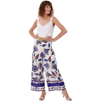 Floral Print Wide Leg Trousers Women Derhy Palombe