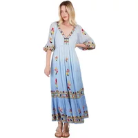Long embroidered dress for women Derhy Candice