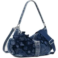 Handtasche aus Jeansstoff, Damen Desigual Curio Banana