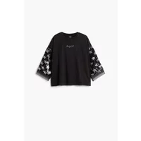 T-shirt crop manches longues fille Desigual Planet