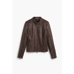 Leather Jacket Woman Desigual Sand