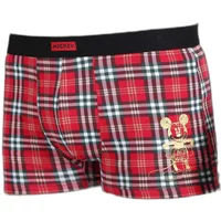 Elastic cotton boxer shorts Disney Mickey Check