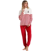 Striped long sleeve women's pyjamas Disney King Mickey