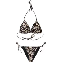 Tiered Animal Print Bikini Top für Damen Diverse Tri 263