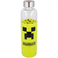Glass bottle with silicone lid Educa Borras Minecraft