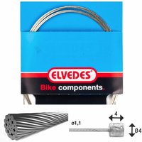 Velo Store - UK Transmission cable 1x19 wires galvanized ø1,1mm with head ø4x4 Elvedes | Extra 10% off with Subscription, Postage £16.79 to UK Fedex.