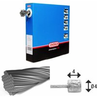 Velo Store - UK Transmission cables 7x7 stainless steel wires Ø1.1mm with N head Ø4x4 Elvedes (x100) | Extra 10% off with Subscription, Postage £16.79 to UK Fedex.