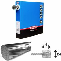 Velo Store - UK Transmission cables 7x7 stainless steel wires Slick Ø1.1mm with N head Ø4 Elvedes (x50) | Extra 10% off with Subscription, Postage £16.79 to UK Fedex.