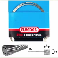 Velo Store - UK Transmission cable 1x19 stainless steel wires ø1,1mm with head ø4x4 Elvedes | Extra 10% off with Subscription, Postage £16.79 to UK Fedex.