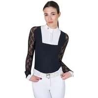 Polo de Compétition femme Equestro Black Label