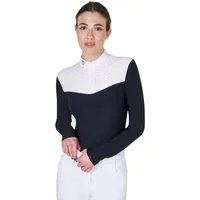 Polo de Compétition femme Equestro Black Label Strass