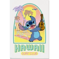 Poster Erik Disney Stitch Hawaii Club Surf