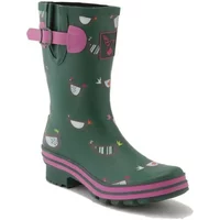 Regenstiefel aus Gummi, Damen Evercreatures Chicken Meadow