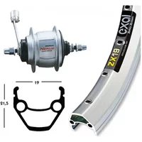 Velo Store - UK Rear wheel retropedal Exal Wino. Zx19.36 Tr.Sg-8C20 | Extra 10% off with Subscription, Postage £16.79 to UK Fedex.