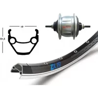 Velo Store - UK Rear wheel retropedal Exal Wino. Zx19 .36Tr.Sg-C60018 | Extra 10% off with Subscription, Postage £16.79 to UK Fedex.