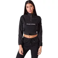 Women's windbreaker jacket Project X Paris piping reflect