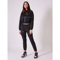 Hooded jacket with relief pockets for women Project X Paris