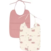 Long baby bib Fabelab Little Flyers AOP (x2)