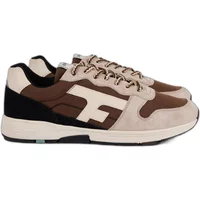 Woven suede trainers Faguo Olive