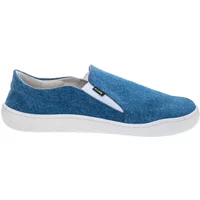 Denim slip-on mid-top trainers Fare