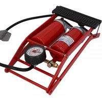 Velo Store - UK Foot-operated air pump double cylinder duo tête rt Fischer | Extra 10% off with Subscription, Postage £16.79 to UK Fedex.