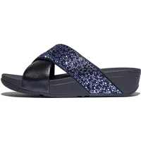 Women's slides FitFlop Lulu Crystal-Mix Metallic Cross