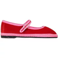 Damen-Ballerinas aus Samt Flabelus Mary Jane
