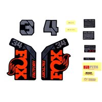 Velo Store - UK Fox Racing Decal kit Fox 2021, 34, F-S, Logo, Fork | Extra 10% off with Subscription, Postage £16.79 to UK Fedex.