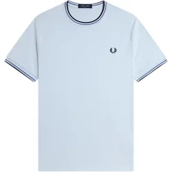 Contrast Trim Double Stripe T-Shirt Fred Perry