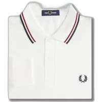 Long sleeve polo with double trim Fred Perry