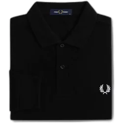 Long Sleeve Polo Shirt Fred Perry Plain