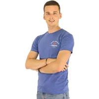 Velo Store - UK T-shirt Frenchys Track Retro Royal Heather | Extra 10% off with Subscription, Postage £16.79 to UK Fedex.