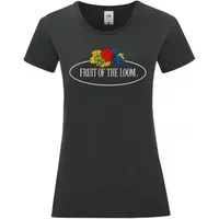 Women's T-shirt Fruit of the Loom Vintage Large Logo Print