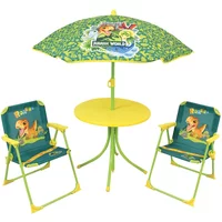Tafel + 2 stoelen + kinderparasol Fun House Jurassic World