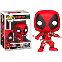 Figurine Funko Pop Marvel Holiday Deadpool with Candy Canes