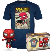T-shirt and figurine set Funko Spiderman-Comic Cover