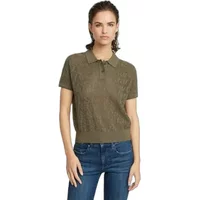 Women's polo shirt G-Star Pointelle