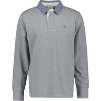 Long sleeve polo shirt Gant Reg Chambray Heavy