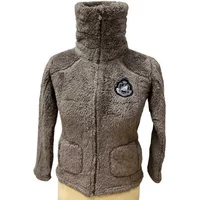 Girl's fleece jacket Peak Mountain coral sherpaGasana image 2