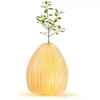 Lighted bamboo vase Gingko