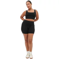 Women's high-waisted shorts Girlfriend Collective image 2