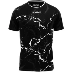 Givova Shirt Grafite Interlock Nero/Bianco Tg. L
