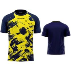 Shirt Art Interlock M/C Giallo/Blu Tg. M
