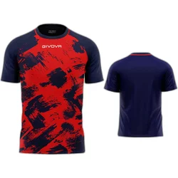 Givova Shirt Art Interlock M/C Rosso/Blu Tg. Xl Givova Shirt Art Interlock M/C Rosso/Blu Tg. Xl